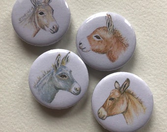 Fridge magnets “Donkey” set of 4