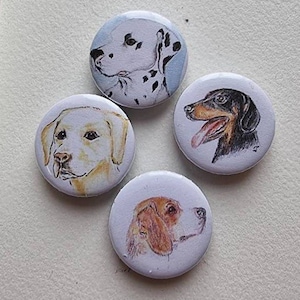1 fridge magnet dog - choice motif