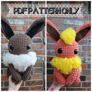 Crochet Pattern: Evolving and Fire Cat