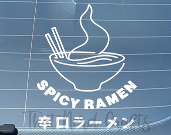 Spicy Ramen - Destiny - Gamer Car Decal Peeker