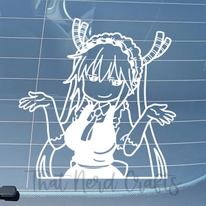 Tohru Kobayashi - Miss Kobayashi&#39;s Dragon Maid - Anime Car Decal Peeker