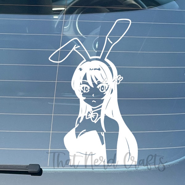 Mai Sakurajima - Rascal Does Not Dream of Bunny Girl Senpai - Anime Car Decal Peeker