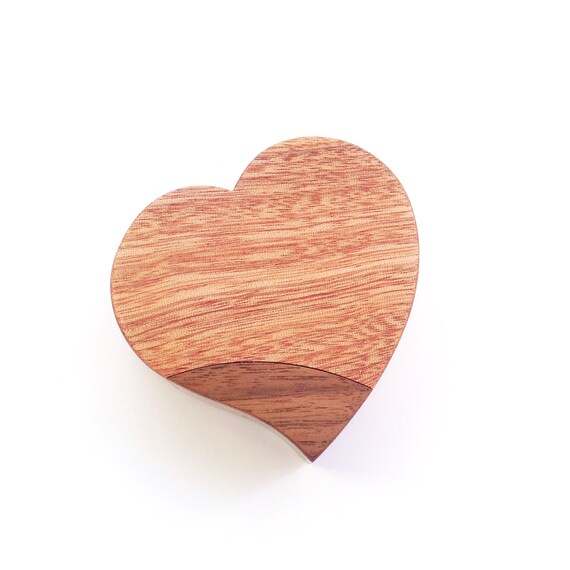 wooden heart ring box