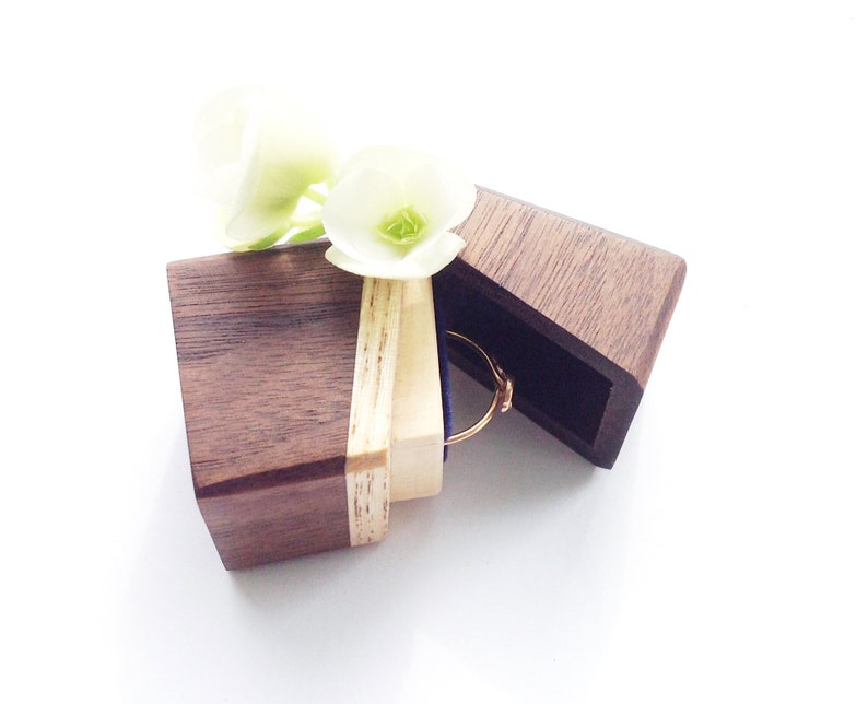 Small Ring Box Wedding Ring Boxes Wood Ring Box Wooden Ring Etsy