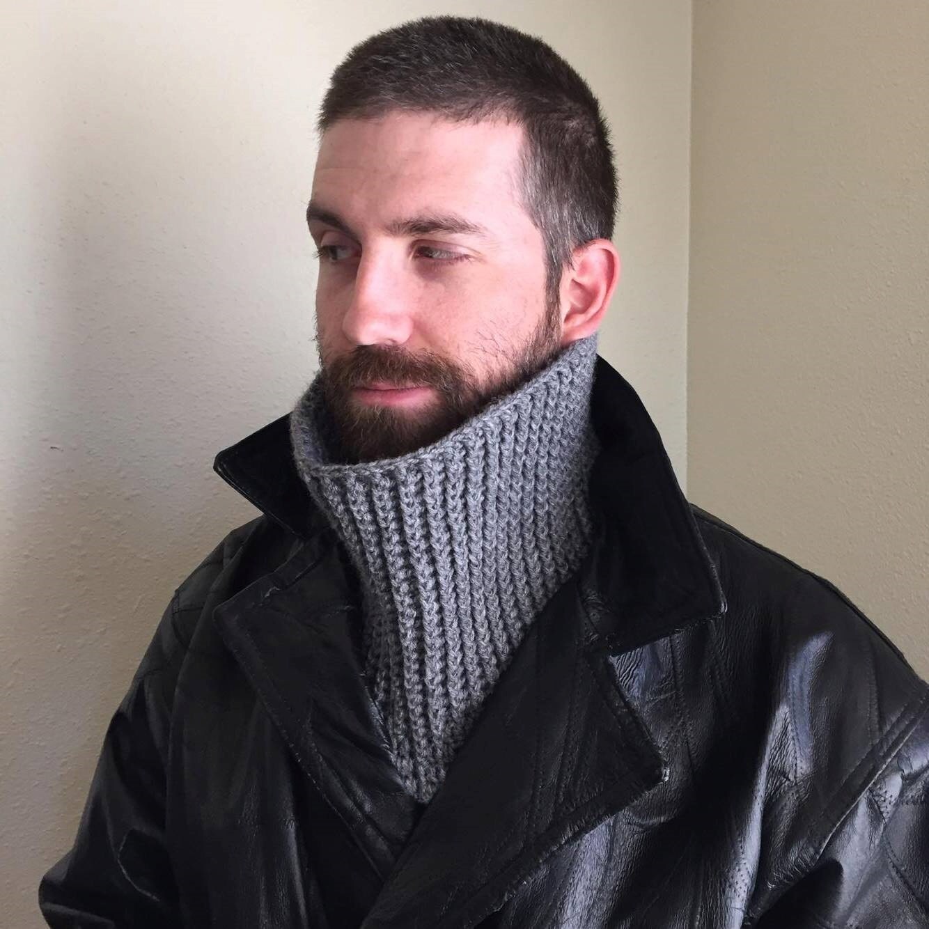Mens Crochet Cowl Pattern Etsy