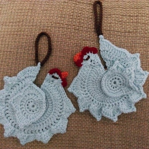 Crochet Chicken  Ornament Pattern