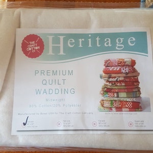 Bosal Heritage Quilt Wadding 80/20. Kinderbettgröße Mittelgewichtswatte.