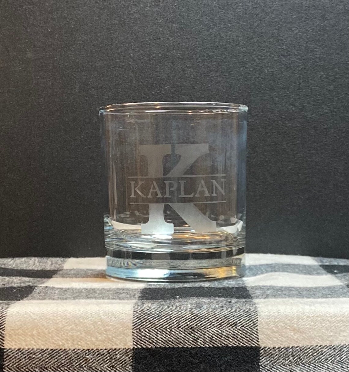 Personalized Rock Glass set of 4 Etsy