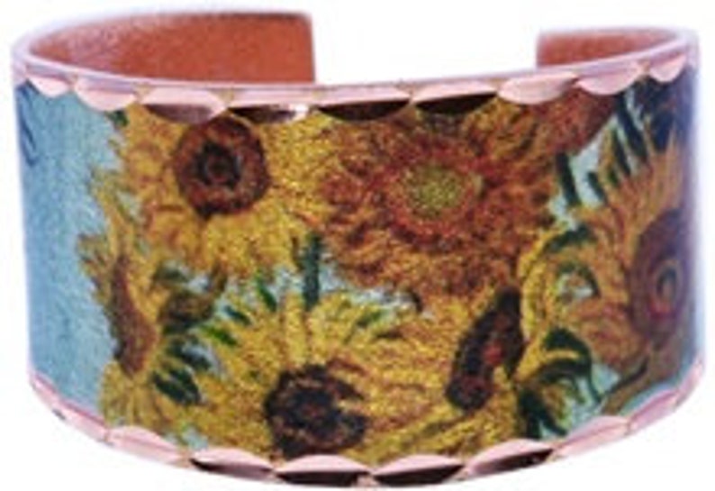 lightweight adjustable so fits every finger Van Gogh starry night design handmade copper ring soft