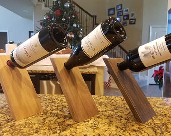 SPECIAL: 10 Floating Wooden Wine Bottle Holders @ 20% Discount