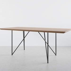 Metalen stalen eettafelpoten (2 poten). Tafelpoten met omgekeerde haarspeld voor keukentafel. Zwaar uitgevoerd!