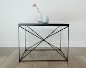 Modern Side Table Spider, S size (55x55cm). Black Coffee Table. Steel Bedside Table. Mid Century Modern Design StaloveStudio