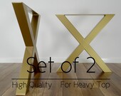 Metal Dining Table Legs. Heavy Duty Steel Table Base. Industrial kitchen table legs.