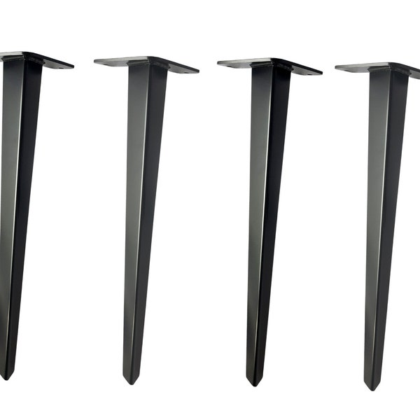 Metal Dining Table Legs (set of 4). Modern Steel Table Legs. Metal table Base. Metal Frame Kitchen Table. Metal desk legs. Round table legs
