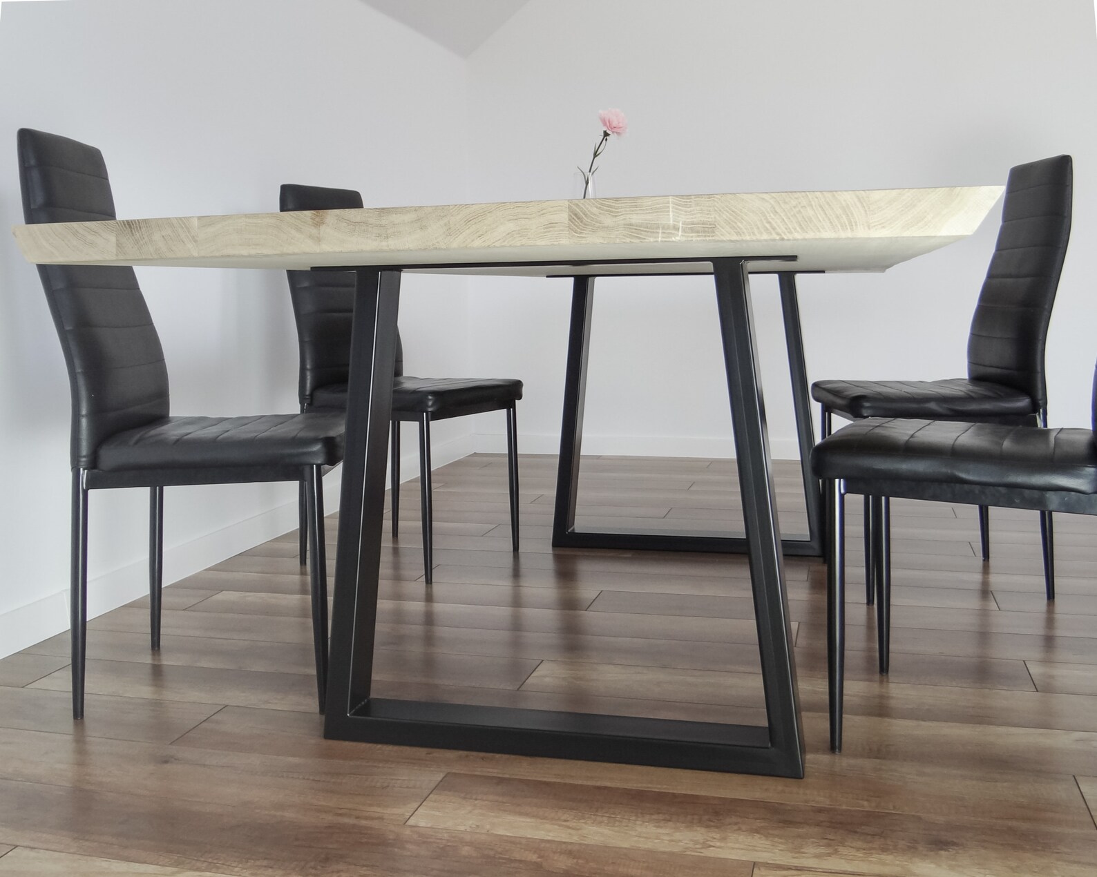 Metal Dining Table Legs set of 2. Black Steel Table Legs. Etsy