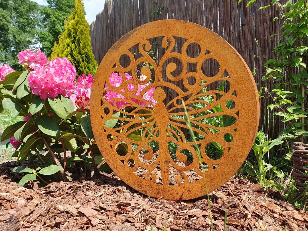 Rusty Metal Outdoor Sculpture Art for Garden I Garden Decor I Etsy