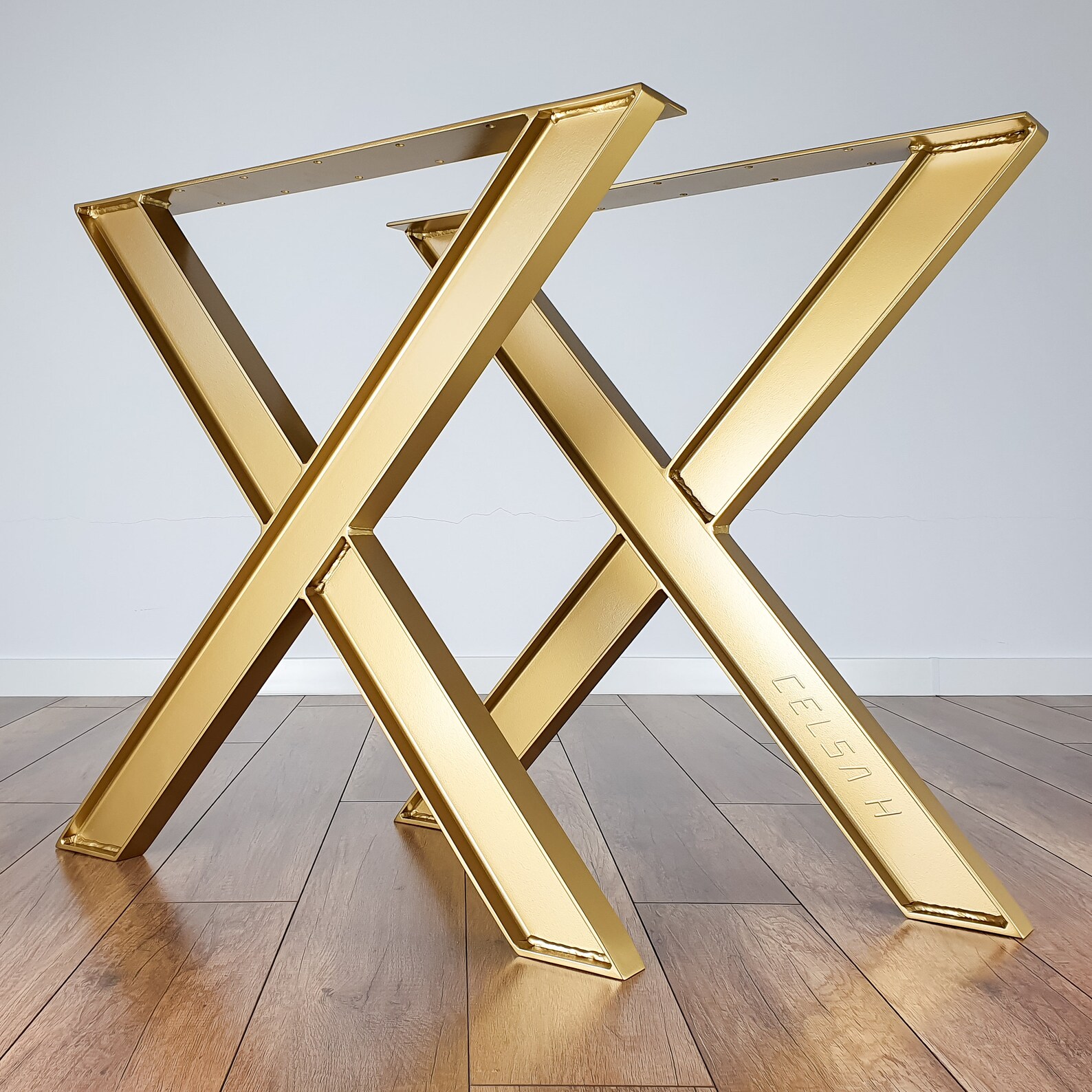 Metal Dining Table Legs set of 2. Industrial Steel Table Etsy