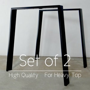 Metal Dining Table Legs set(2). Steel Table Legs. Iron Table Legs, Trapezoid by StaloveStudio