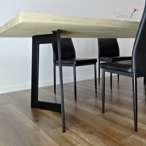 Stalen eettafelpoten 28x28" (set van 2). Metalen tafelpoten voor industriële tafel.
