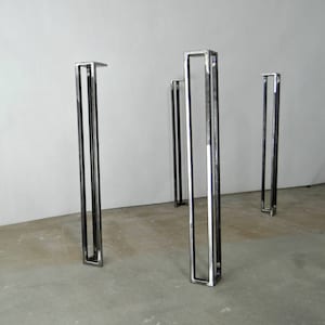 Metal Dining Table Legs (set of 4 legs). Square Hairpin Steel Table Legs. Industrial Legs. Iron Legs StaloveStudio