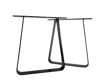 Metal Dining Table Legs 28x28" (set of 2). Steel Industrial Table Legs. Modern Metal Table Legs. Iron Table Legs. Metal Desk Legs