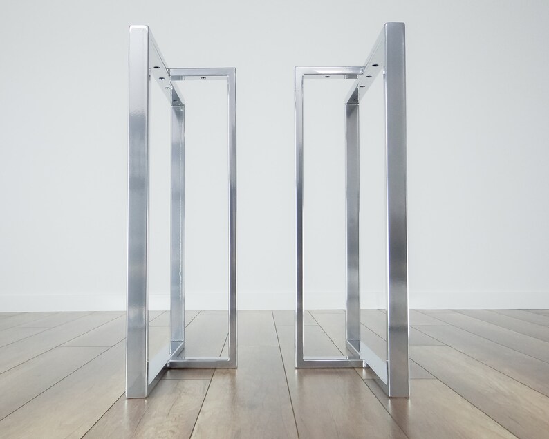 Metal Dining Table Legs 28x28set of 2. Steel Kitchen Etsy