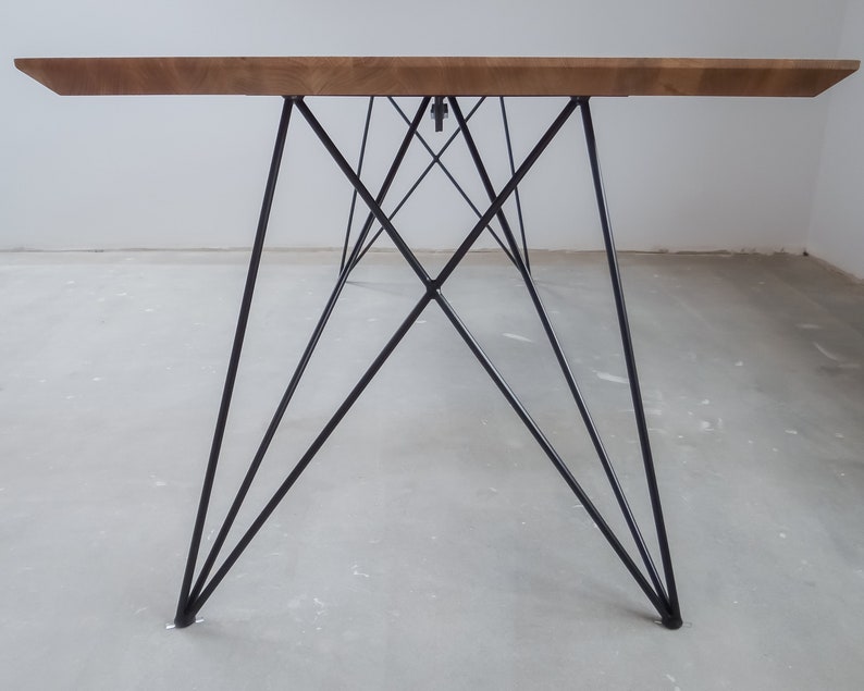 Unique metal table legs for marble and glass table top. Etsy