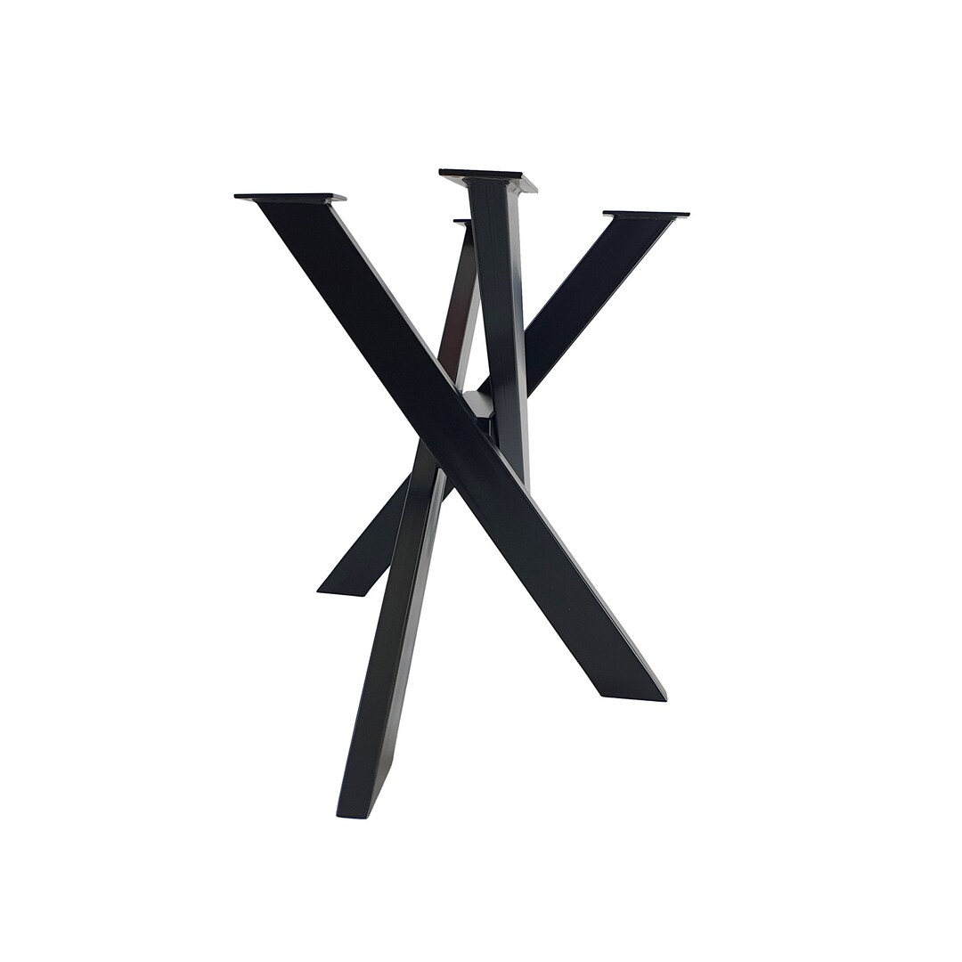 Metal Round Dining Table Legs. Industrial Spider Steel Dining Table