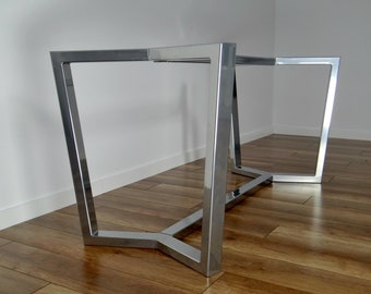 Steel Dining Table Frame AURA,  Metal Table Legs, Steel Table Legs, Iron Table Legs, Industrial Furniture