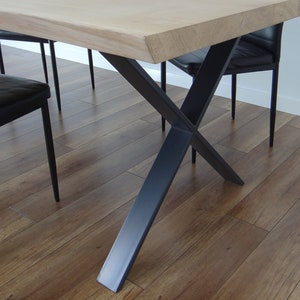 Metal Dining Table Legs Steel Table Legs 2 Legs Industrial Etsy