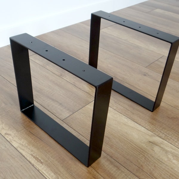 Metal Coffee Table Legs. Industrial Steel Bench Legs (set of 2). Simple and Sleek by StaloveStudio. 30x41cm