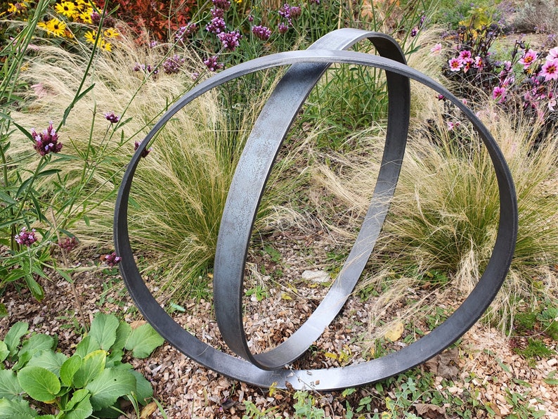 Rusty Metal Garden Sculpture I Outdoor Sculpture Art for Etsy