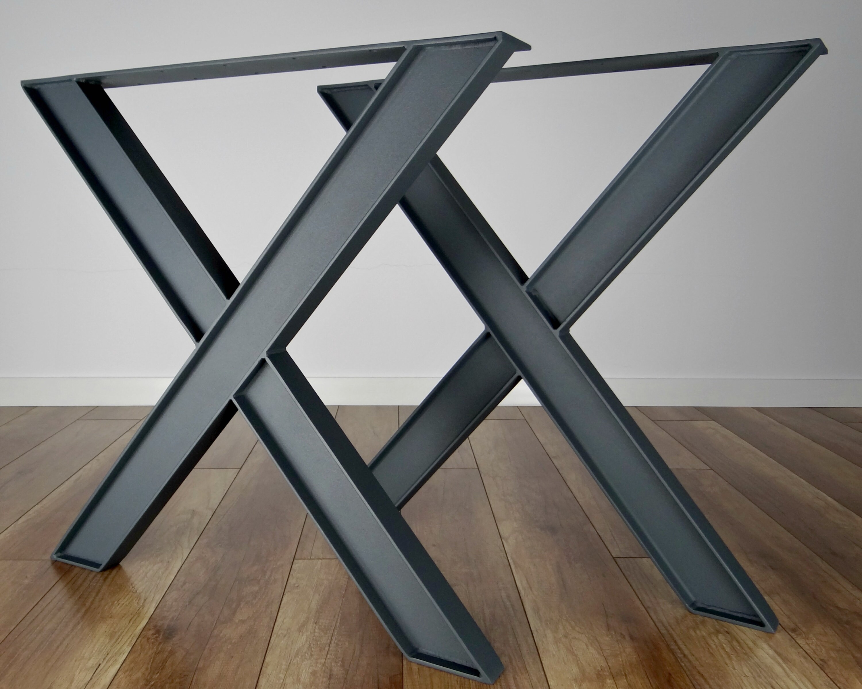 Metal Dining Table Legs set of 2. Industrial Steel Table Etsy UK