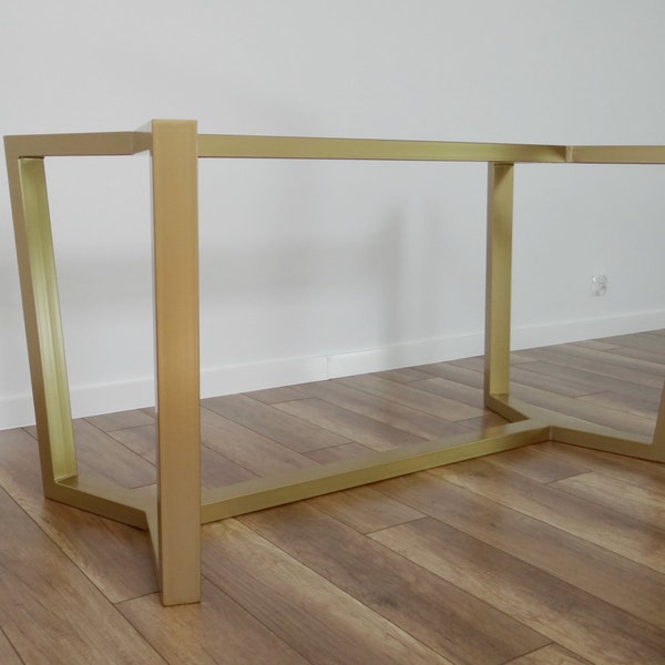 Steel Dining Table Frame AURA,  Metal Table Legs, Steel Table Legs, Iron Table Legs, Industrial Furniture