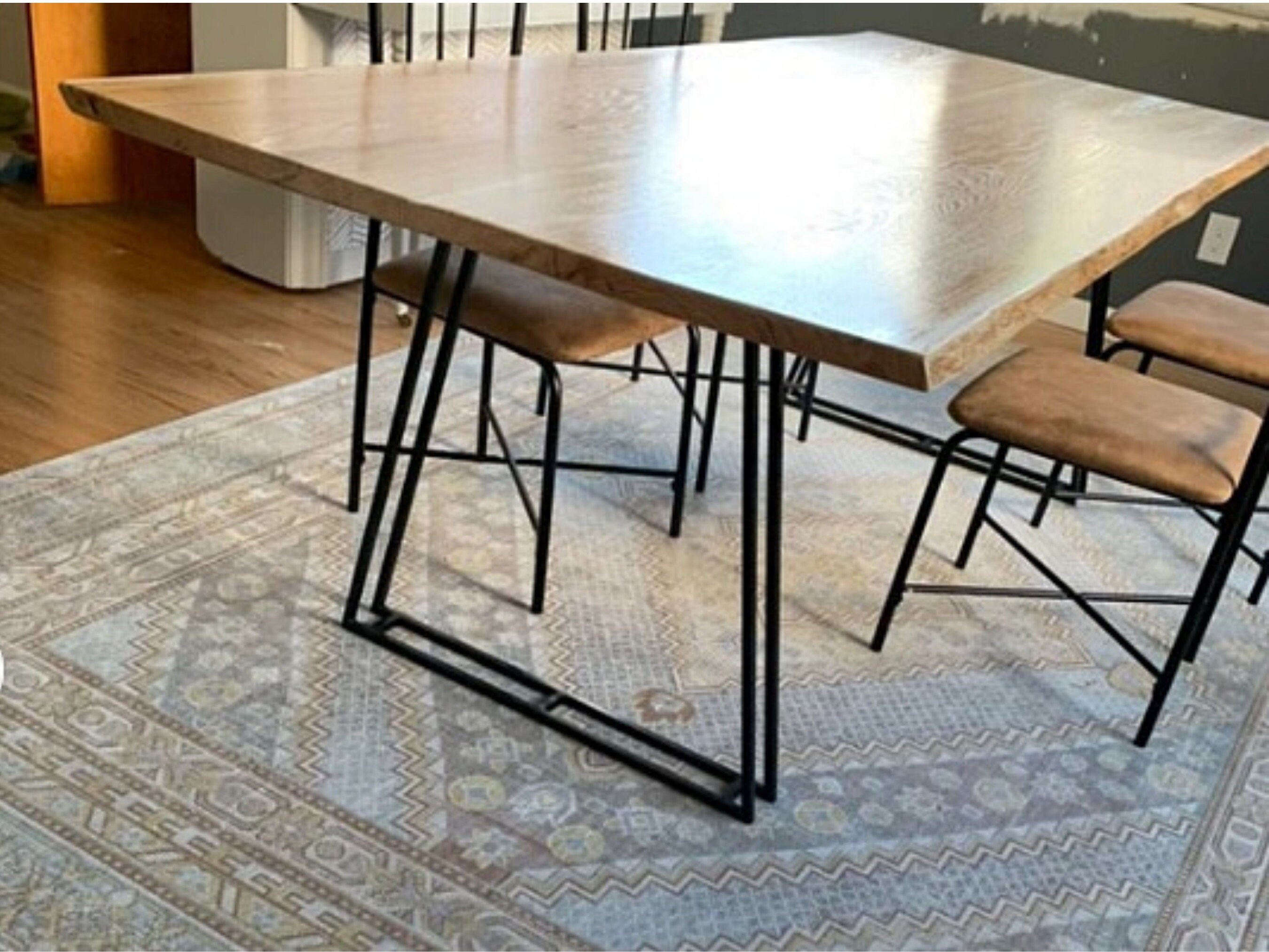 mesas pata metal - Buscar con Google  Metal furniture, Wood table design,  Welded furniture