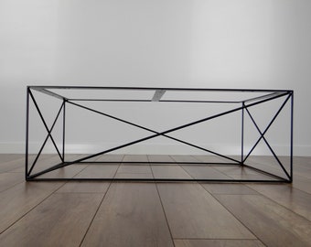 Charlie Steel Coffee Table Base 100x60cm. Design moderne du milieu du siècle. Industrial par StaloveStudio