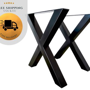 Strong Metal Dining Table Legs. Heavy Duty Kitchen Steel Table