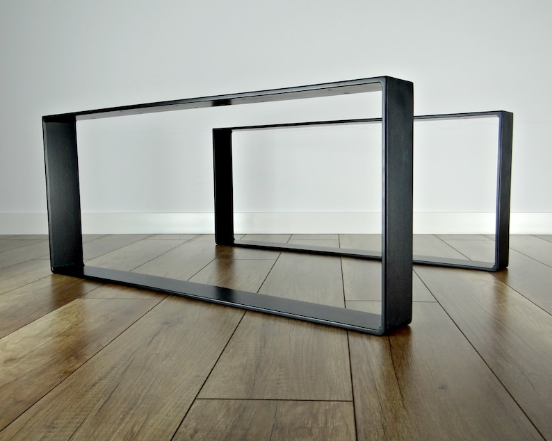 Metal Coffee Table Legs. Steel Side Table Legs set of 2. Etsy