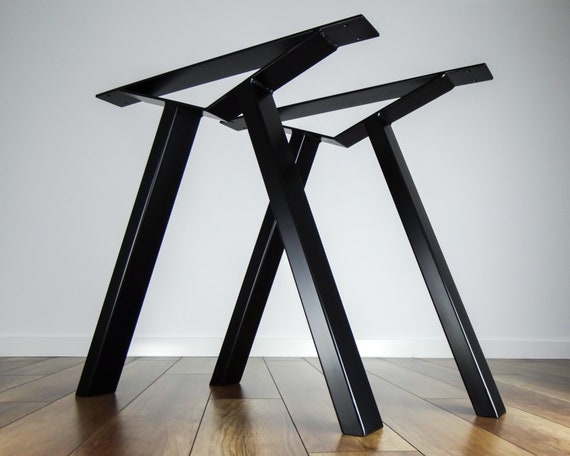 Metal Dining Kitchen Table Legs Set2 Steel Table Legs Etsy