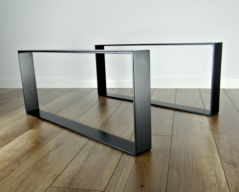 Metal Coffee Table Legs. Steel Side Table Legs set of 2. Etsy