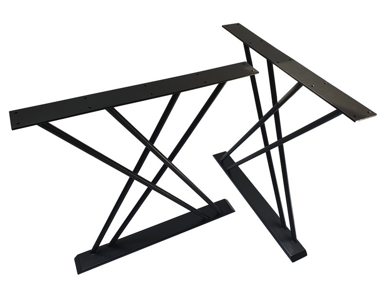 Metal Dining Table Legs 28x28. Unique X Shape Etsy
