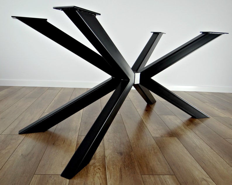 Metal Dining Table Legs. Industrial Spider Steel Dining Table Etsy