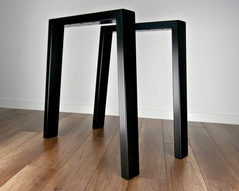 Metal Dining Table Legs Set2. 80x40mm Steel Kitchen Table Etsy