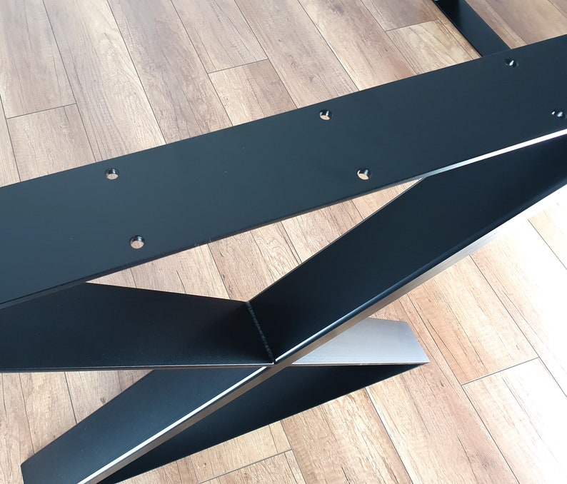 Metal Dining Table Legs set of 2 UNIQUE TWIN Xshape 80x40mm Etsy