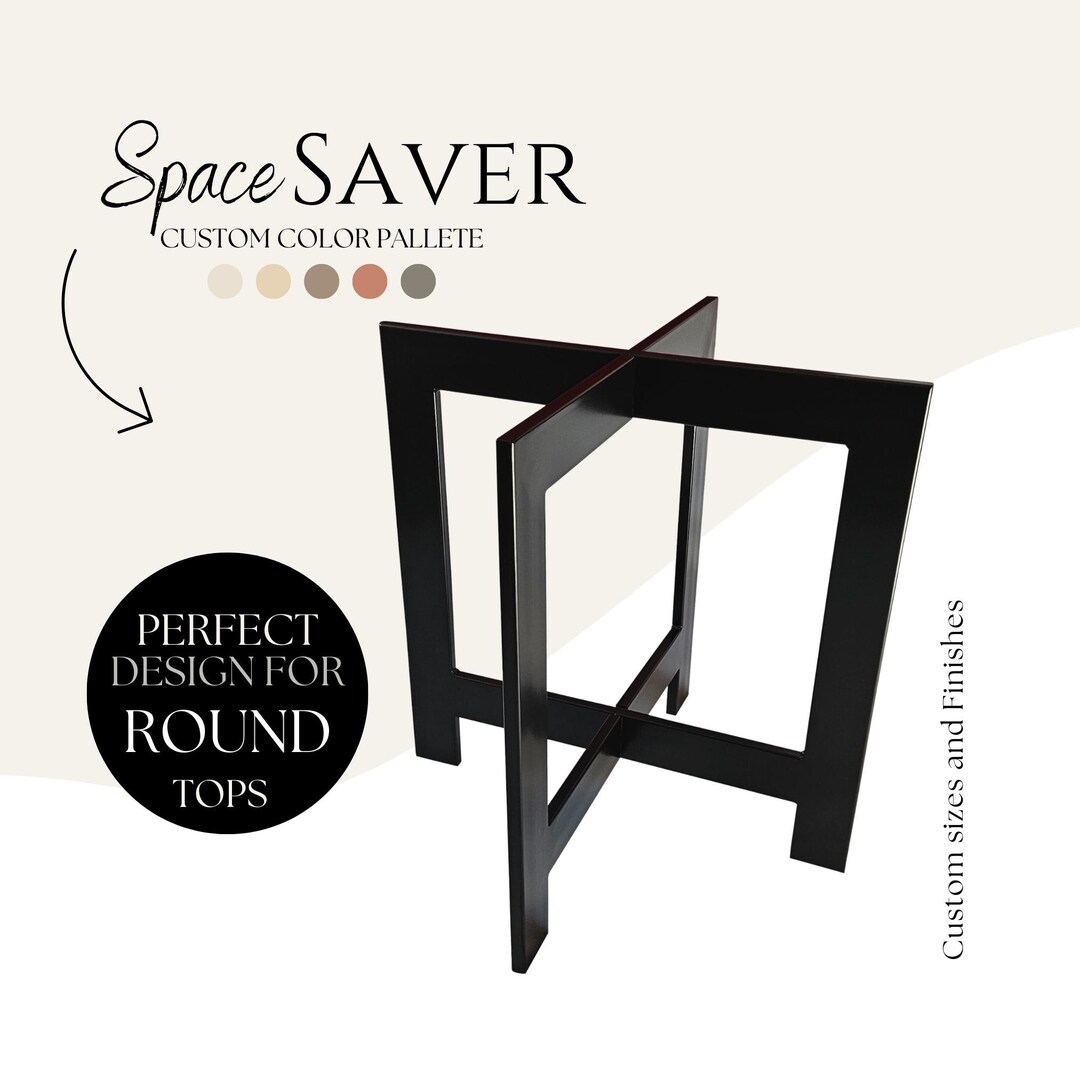 Brooklyn Metal Dinning Room Table Legs for Round Top, Oval Top Table