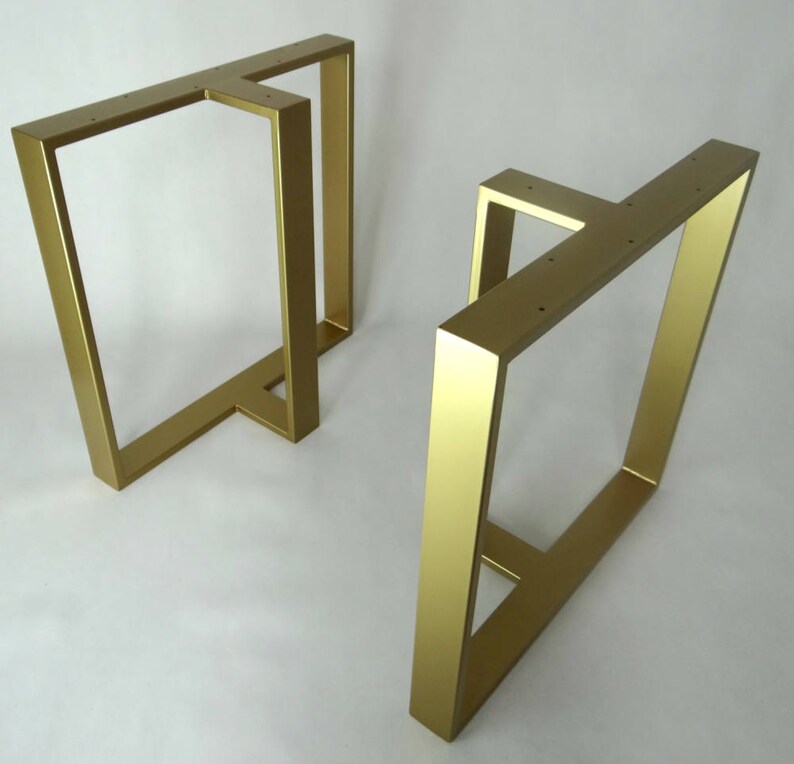 Metal Dining Table Legs. T Shape Steel Table Legs Set2. Iron Etsy New