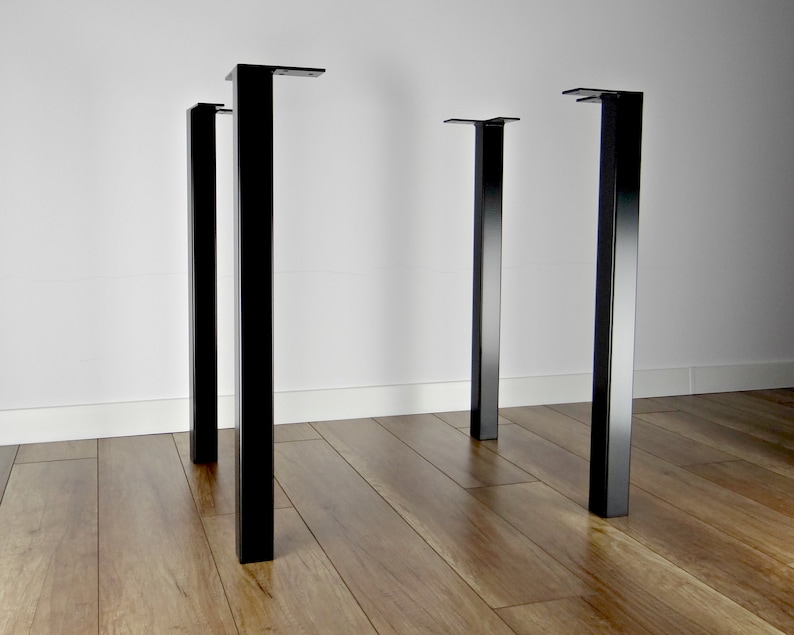 Metal Legs Set of 4. Sturdy steel legs for your table or desk. image 3