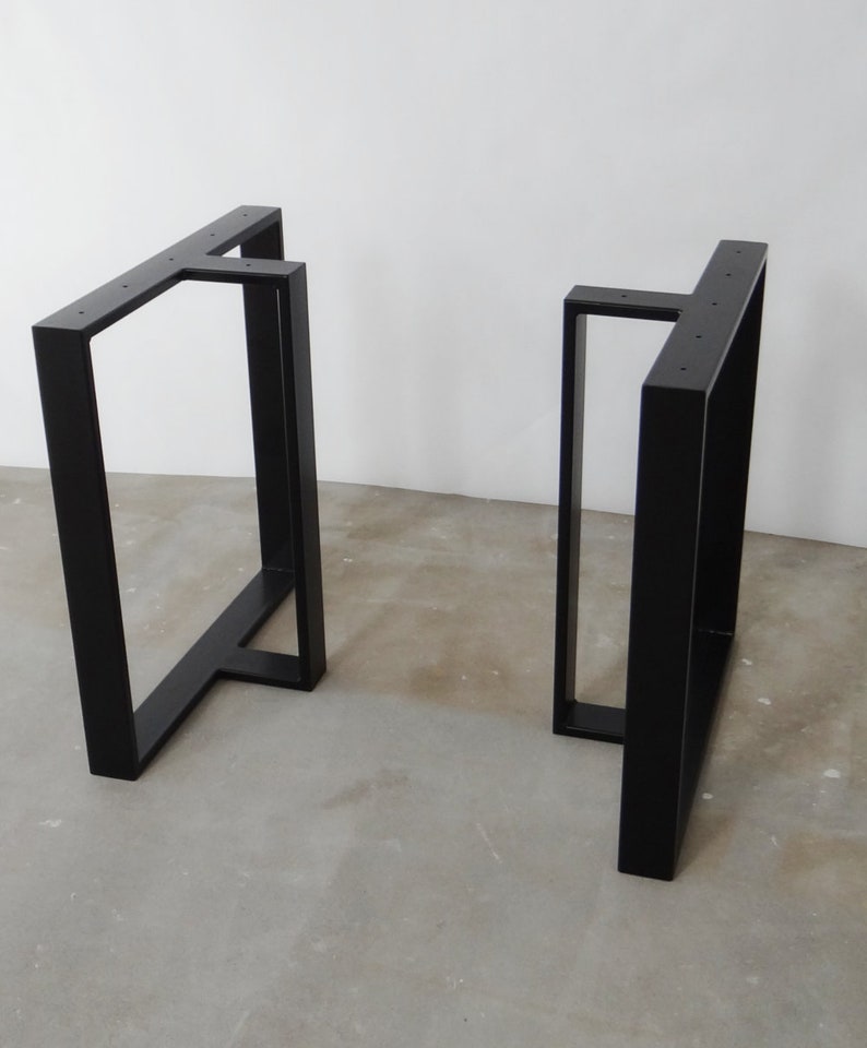 Metal Dining Table Legs. T Shape Steel Table Legs Set2. Iron Etsy New