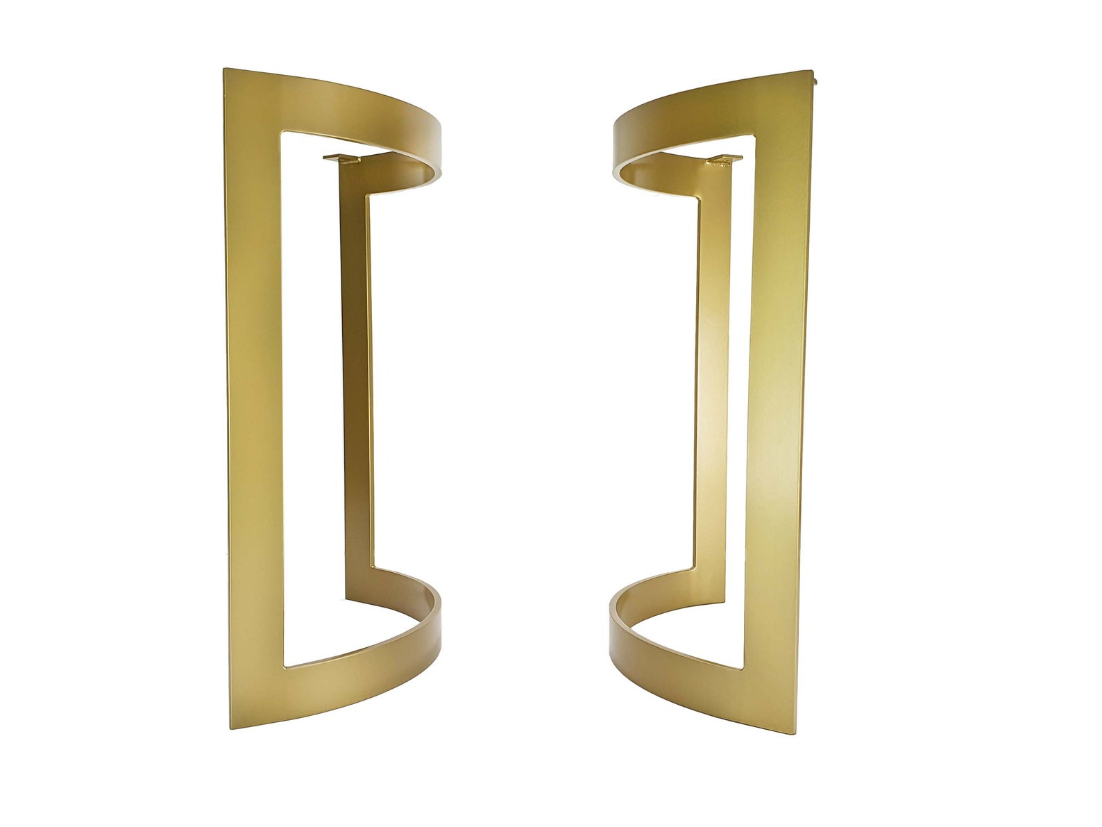 Metal Dining Table Legs set of 2. Modern Steel Desk Legs. Round Table Legs. Etsy