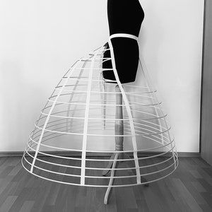 Elliptical Cage Crinoline, Victorian Hoop skirt, 1860s, Civil War Era